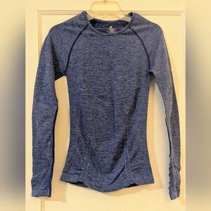 New, Kyodan Activewear Blue Stretchy Long Sleeves Top. Size XSmall/Small